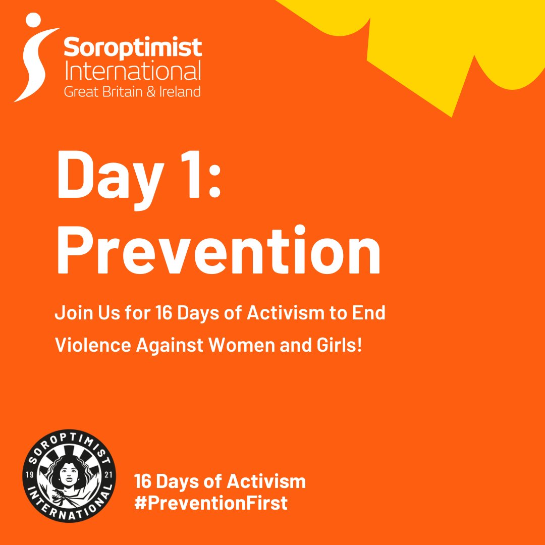 Day 1: Prevention (25/11/2024)
Join us for 16 Days of Activism to end Violence Against Women and Girls! Prevention starts with awareness and ends with action. Let's create a safer world together. This year we're focusing on how prevention can make a difference. 
#OrangeTheWorld