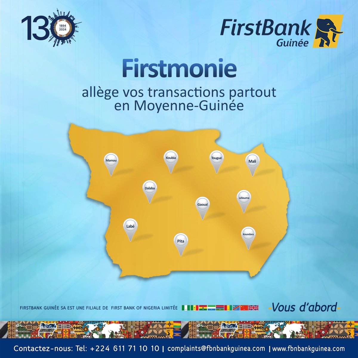 FirstBankGuinee's tweet photo. On djarama fouta Djallon
Retrouvez nos kiosques en moyenne Guinée pour toutes vos opérations de dépôt retrait, rien qu’en utilisant votre numéro de téléphone.
#FirstBankGuinée #VousDabord #Firstmonie #kiosque #Guinee https://t.co/vmWMs2HVIY