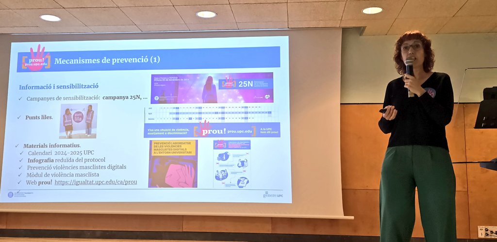CarmeFenoll's tweet image. 🖐 #25N Prioritat: escoltar i acompanyar bé a les víctimes. A @la_UPC hem aprovat el nou protocol PROU 🖐 prou.upc.edu.
🗣Hem convidat la @LaiaAubia, directora @academiacinecat per parlar-ne. cc @institutteatre  @diariARA @aula_teatre @ainatroncoso