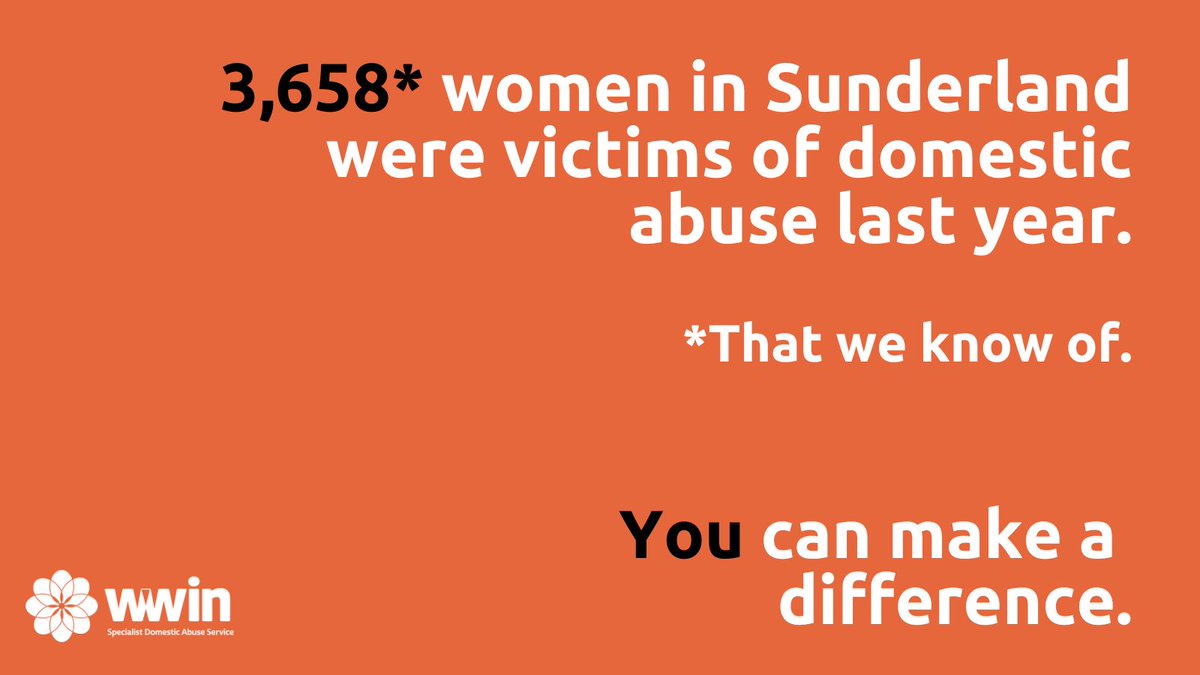 These are only the cases that we know of according to police data, unfortunately, there are many more women living in fear in Sunderland. Domestic abuse affects us all and we can all make a difference. It’s time to take action to help create a community free from abuse. 
#EndVAWG