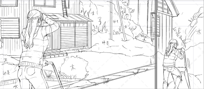 下描きじかんかかる～～～! 