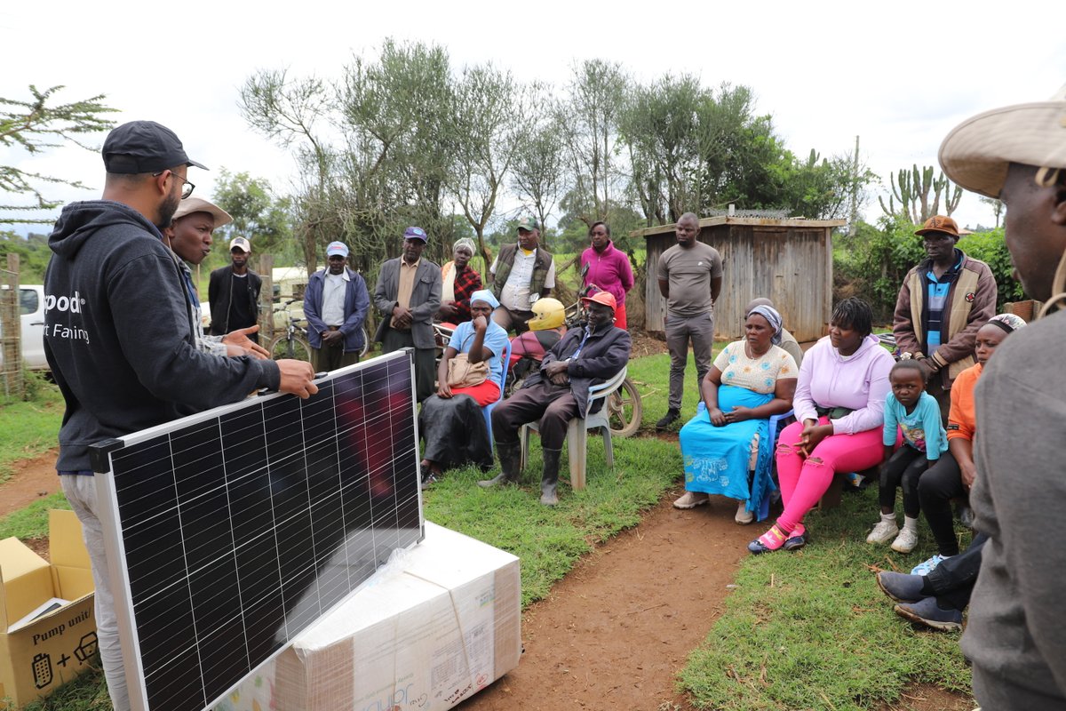 Agriculture has been Kenya's backbone for centuries, but climate change threatens food security. With @Spowdi, we trained Laikipia's smallholder farmers on how to use the Spowdi smart farming technology kit to boost yields while saving water &amp; reduce environmental impact!