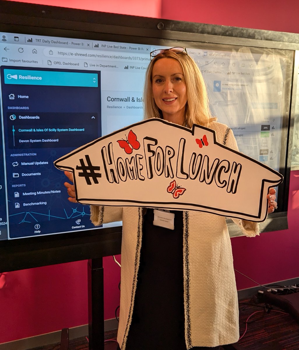 Meet Ash the brains behind #HomeForLunch
Collecting a loved one from hospital earlier in the day is better for them and relieves pressure on our hospital services. Simple and effective!

⏰ So when they’re ready to come home, make sure you are, too!  #HelpUsHelpCornwall