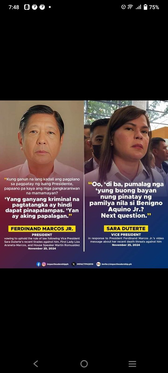 grandmaster1976's tweet photo. Hindi kami natutuwa ng pinatay si Ninoy Aquino. Kaya pumalag ang taong bayan.
Pero sa inyong dalawa Wala kaming pakielam kung magpatayan kayo... https://t.co/7uY0Ej1YeN