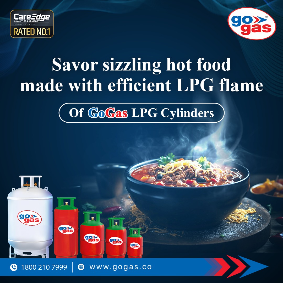 Gogascylinder's tweet image. 🔥 Savor the Flavor of Efficiency with GoGas LPG Cylinders!
Cook your favorite meals to perfection with our reliable and efficient LPG flame.
#GoGasLPG #EfficientCooking #IndianKitchen #Entrepreneurship #StartupIndia
#DelhiEats #MumbaiCooking #KolkataFoodies #ChennaiFlavors