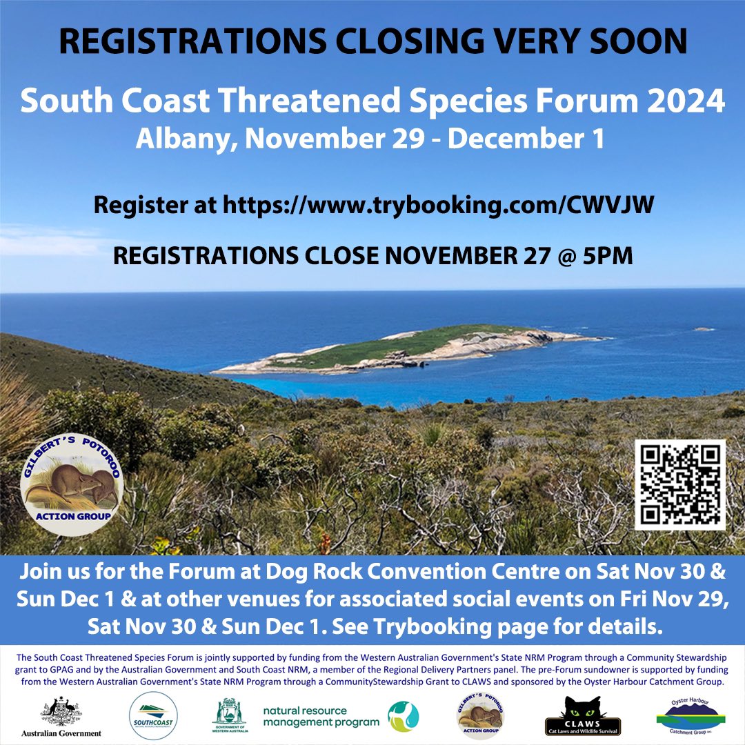 Last chance to register for a great series of presentations &amp; social events coming up this weekend (Nov 29-Dec 1) in Albany. To see all the details and register visit trybooking.com/CWVJW. Places are limited &amp; filling up quickly. Looking forward to seeing you there 😊