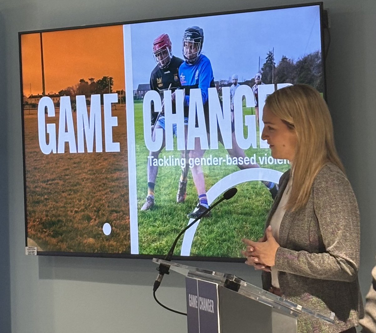 Rob Hartnett (@hartnettrob) on Twitter photo Minister <a href="/HMcEntee/">Helen McEntee TD</a> <a href="/CrokePark/">Croke Park</a> this morning for launch of vital new initiative across Gaelic Games, #Gamechanger tackling gender based violence. <a href="/officialgaa/">The GAA</a> <a href="/LadiesFootball/">Ladies Football</a> <a href="/OfficialCamogie/">The Camogie Association</a> <a href="/RuhamaAgency/">Ruhama</a> Minister <a href="/HMcEntee/">Helen McEntee TD</a> <a href="/CrokePark/">Croke Park</a> this morning for launch of vital new initiative across Gaelic Games, #Gamechanger tackling gender based violence. <a href="/officialgaa/">The GAA</a> <a href="/LadiesFootball/">Ladies Football</a> <a href="/OfficialCamogie/">The Camogie Association</a> <a href="/RuhamaAgency/">Ruhama</a>