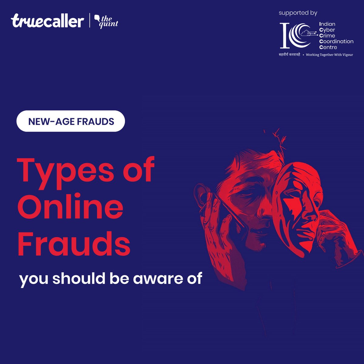 truecaller_in's tweet photo. Fraudsters are upping their game with sophisticated frauds such as digital arrests, fake delivery scams and suspicious payment links. Are you prepared to spot and stop them?  

Join #IndiaFightsFraud by @TheQuint & Truecaller and stay ahead!

#IndiaFightsFraud  #YourKavachForDigitalSafety