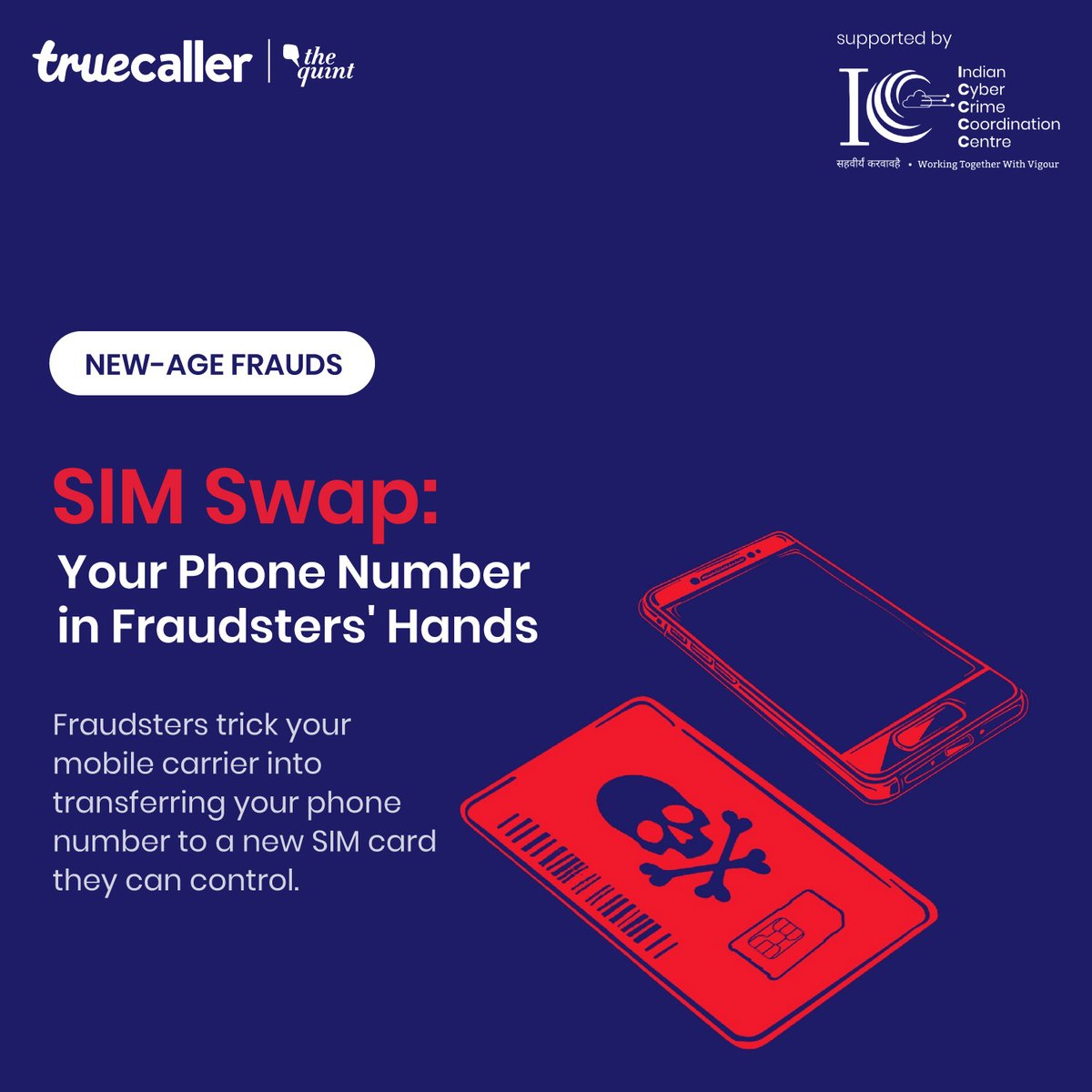 truecaller_in's tweet photo. Fraudsters are upping their game with sophisticated frauds such as digital arrests, fake delivery scams and suspicious payment links. Are you prepared to spot and stop them?  

Join #IndiaFightsFraud by @TheQuint & Truecaller and stay ahead!

#IndiaFightsFraud  #YourKavachForDigitalSafety