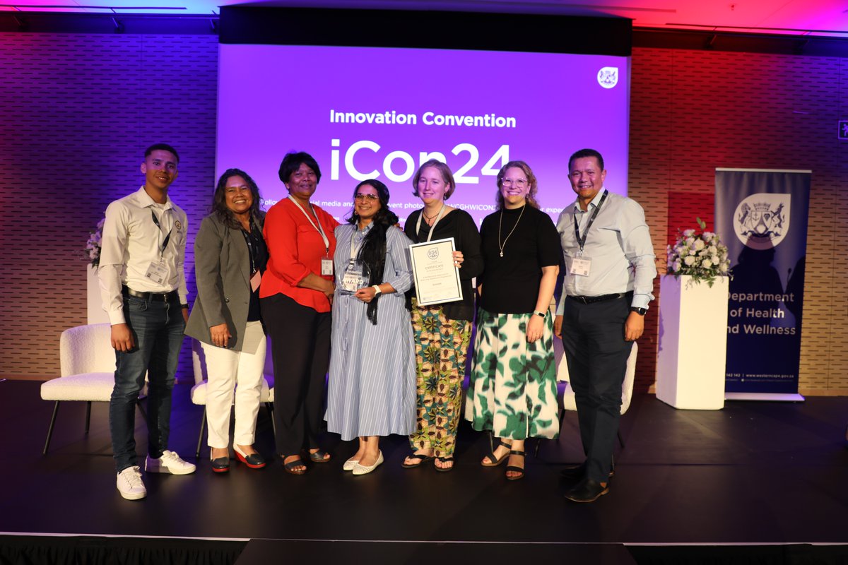 MireilleWenger's tweet image. Innovation drives better healthcare! At #iCon24, the @WesternCapeGov celebrated groundbreaking ideas that enhance care quality. Congratulations to Dr. Paleker for leading efforts to reduce adolescent pregnancies. Together, we innovate for impact! 🌟 #ForYou #Dignity #Wellbeing