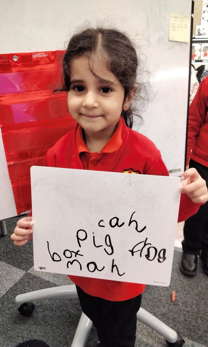 MarlboroughPrim's tweet image. Reception are writing CVC words. We did this independently using our Fred fingers #EYFSWriting #EYFSPhonics