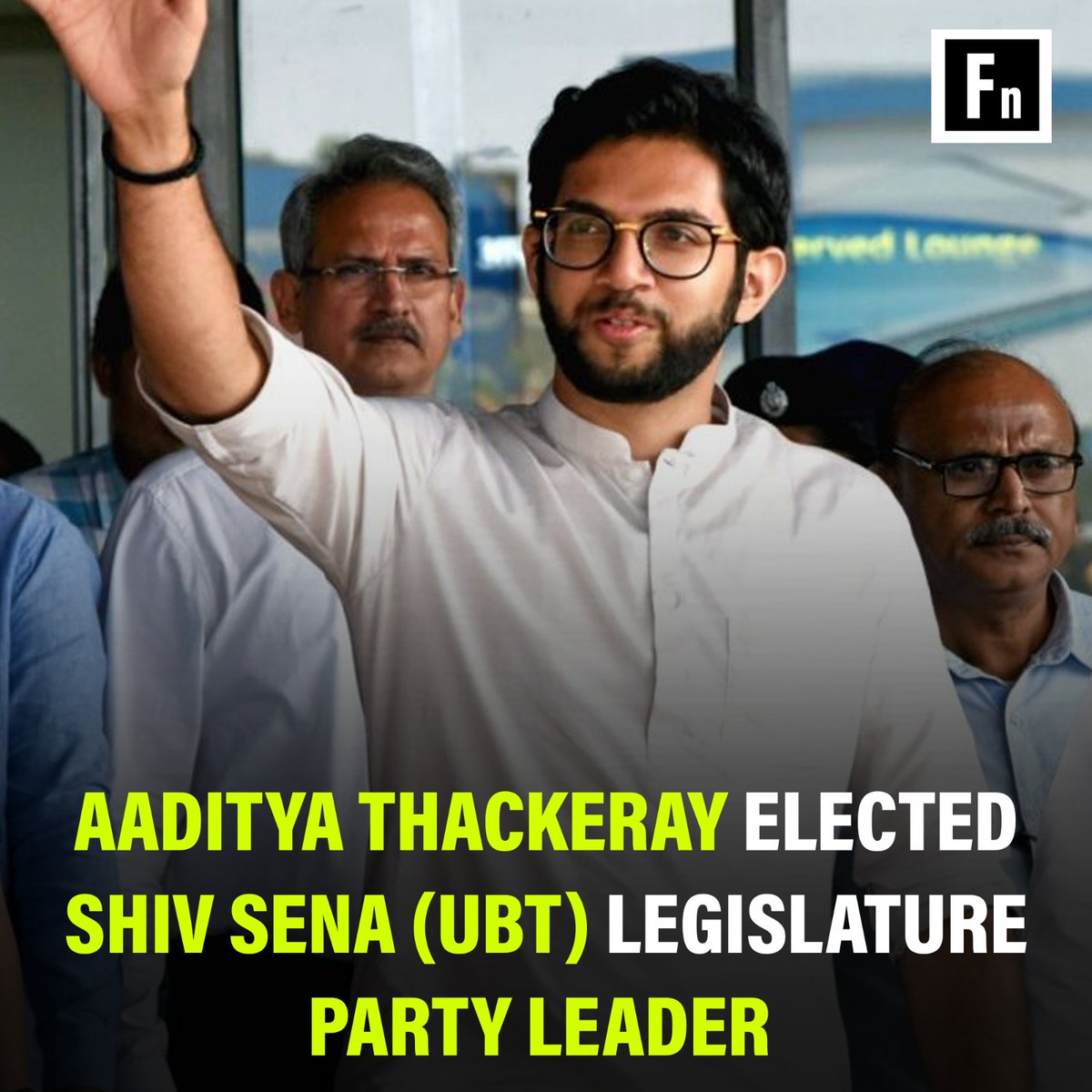 FreeNews365's tweet photo. Aaditya Thackeray was elected leader of the Shiv Sena (UBT) legislature party during a meeting in Mumbai on Monday. 
#MaharashtraElections #freenews #Maharashtra #ShivsenaUBT https://t.co/TtAjzSviyf
