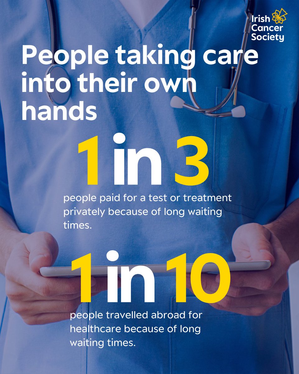 Too many people in Ireland are losing confidence in our healthcare system, 1 in 3 have paid for private treatment due to long waits &amp; 1 in 10 have travelled abroad for care.

This isn't right. Take action &amp; help us demand the healthcare system we deserve: cancer.ie/petition
