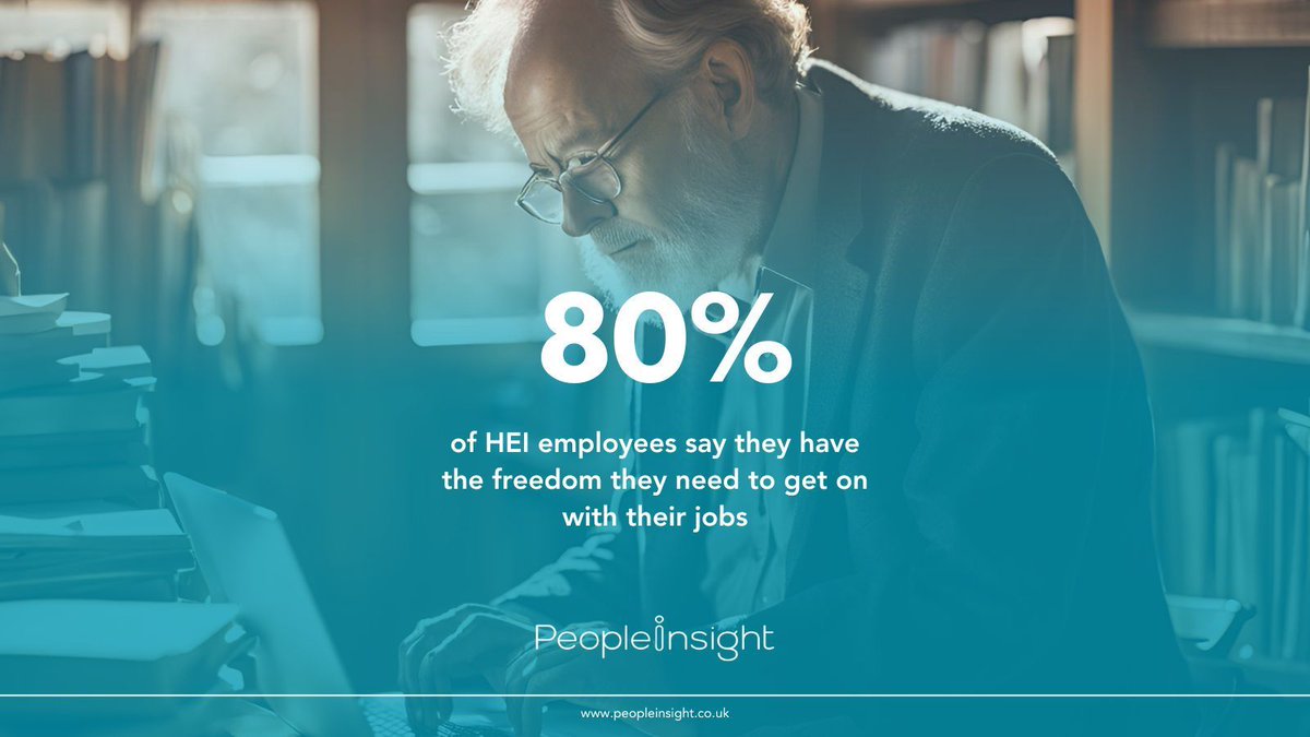 Did you know that 80% of HEI employees feel they have the freedom they need to do their jobs effectively? 🎓✨

This sense of autonomy can greatly enhance job satisfaction and performance. How does your organisation support employee freedom?

#HigherEducation #EmployeeEngagement