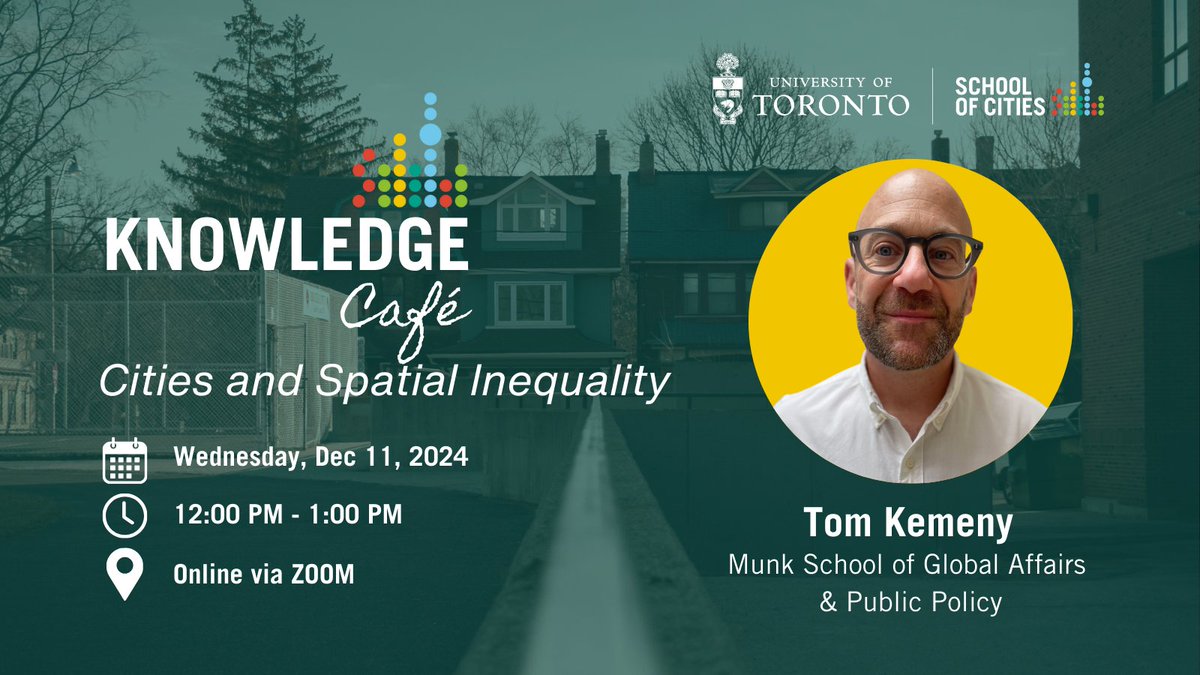 School of Cities (@uoftcities) on Twitter photo Dec. 4th, 12 ET: <a href="/_tomkemeny/">Tom Kemeny</a> from <a href="/munkschool/">Munk School</a> joins Knowledge CafĂ© to discuss the economic geography of âsuperstarâ cities vs. âleft behindâ places & to outline the polarization this causes across incomes, social mobility, wealth & housing. Register now: schoolofcities.utoronto.ca/event/knowledg⊠Dec. 4th, 12 ET: <a href="/_tomkemeny/">Tom Kemeny</a> from <a href="/munkschool/">Munk School</a> joins Knowledge CafĂ© to discuss the economic geography of âsuperstarâ cities vs. âleft behindâ places & to outline the polarization this causes across incomes, social mobility, wealth & housing. Register now: schoolofcities.utoronto.ca/event/knowledgâŠ
