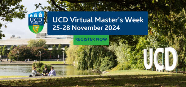 UCD Virtual Master’s Week- College of Social Sciences and Law webinars 27 November 2024.  Join our academic staff as we host webinars detailing the information about all our graduate programmes in our Schools:
▶️ 11:00am: Economics       
Register:   bit.ly/3V8ZUsa
▶️