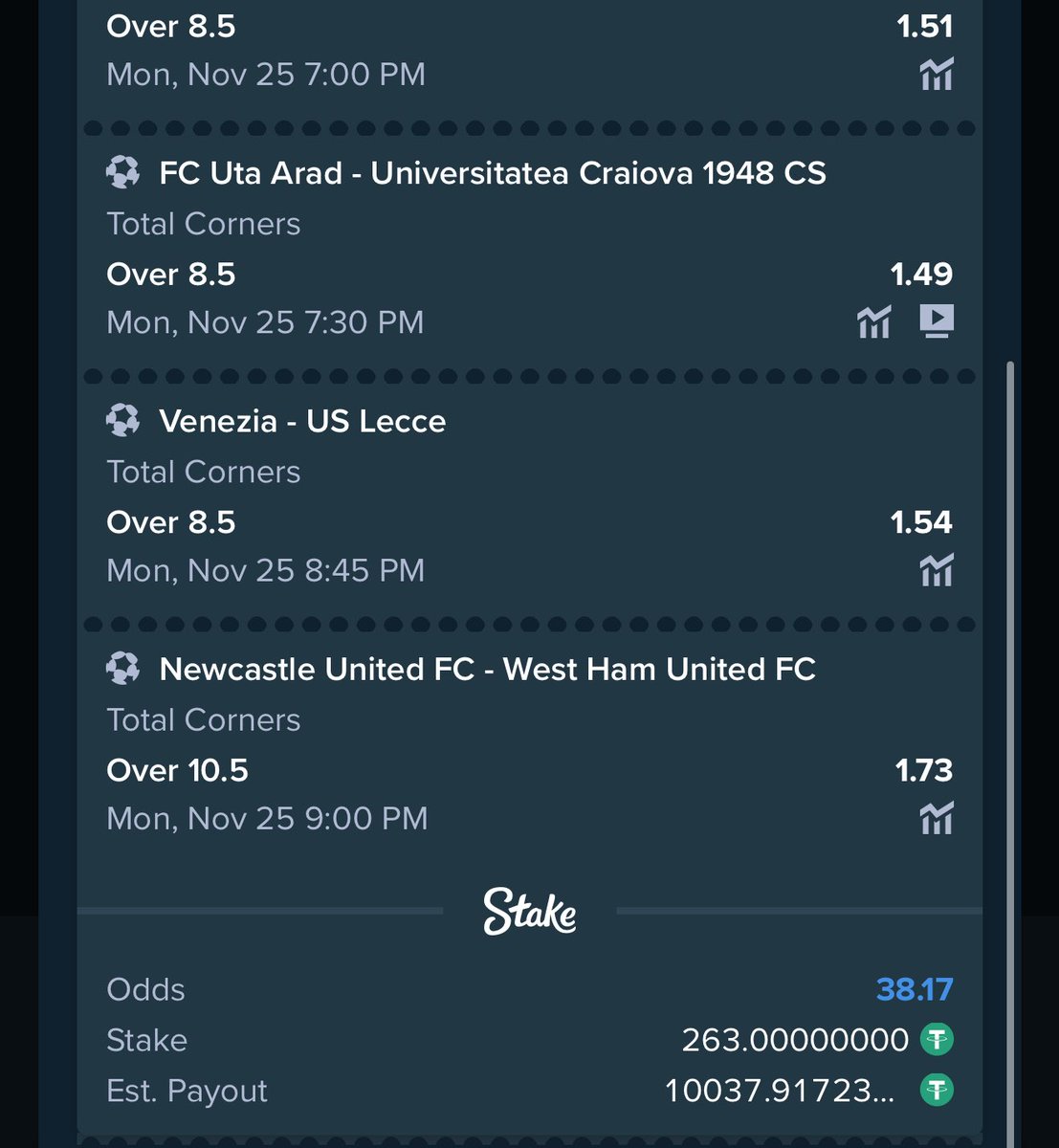 Mrbankstips's tweet photo. ⚽️ on Stake 

22 odds https://t.co/4BuPP1NNnk

38 odds https://t.co/VYeWW5Razo

Register an account on stake via link https://t.co/zNIDVi9VVx

Use Promo code banks for weekly airdrops and bonuses 

Dm https://t.co/ImeKoLS9kq for bet deposit enquiries ✅

Join https://t.co/onNA2IpWas

You can also fund your stake account with Naira, log on to your account and select deposits then local currency for that.

Bet responsibly✅