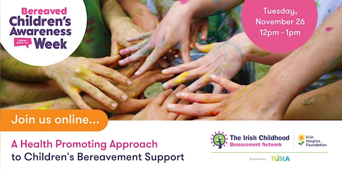 West Be Well (@westbewell1) on Twitter photo REMINDER: Last week was #bereavedchildrensawarenessweek - a campaign run by <a href="/ICBNIrl/">The Irish Childhood Bereavement Network</a> to highlight the impact of childhood bereavement. Campaign events include this online webinar on a holistic approach to supporting children through grief tomorrow at 12pm: westbewell.ie/2024/10/25/sav… REMINDER: Last week was #bereavedchildrensawarenessweek - a campaign run by <a href="/ICBNIrl/">The Irish Childhood Bereavement Network</a> to highlight the impact of childhood bereavement. Campaign events include this online webinar on a holistic approach to supporting children through grief tomorrow at 12pm: westbewell.ie/2024/10/25/sav…