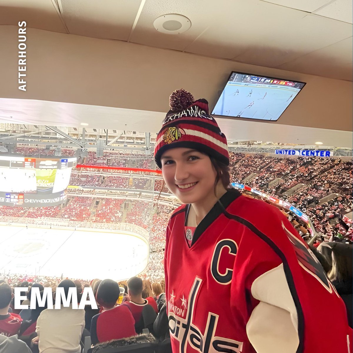The_Web_Guys's tweet photo. We're back with another #TWGAfterHours from our Paid Media Specialist, Emma!

"One of my favorite things to do outside of work is watch hockey! Hockey is a sport that we all watched together as a family, so I try to watch every Blackhawks game since moving away from home." https://t.co/865qcH5amx