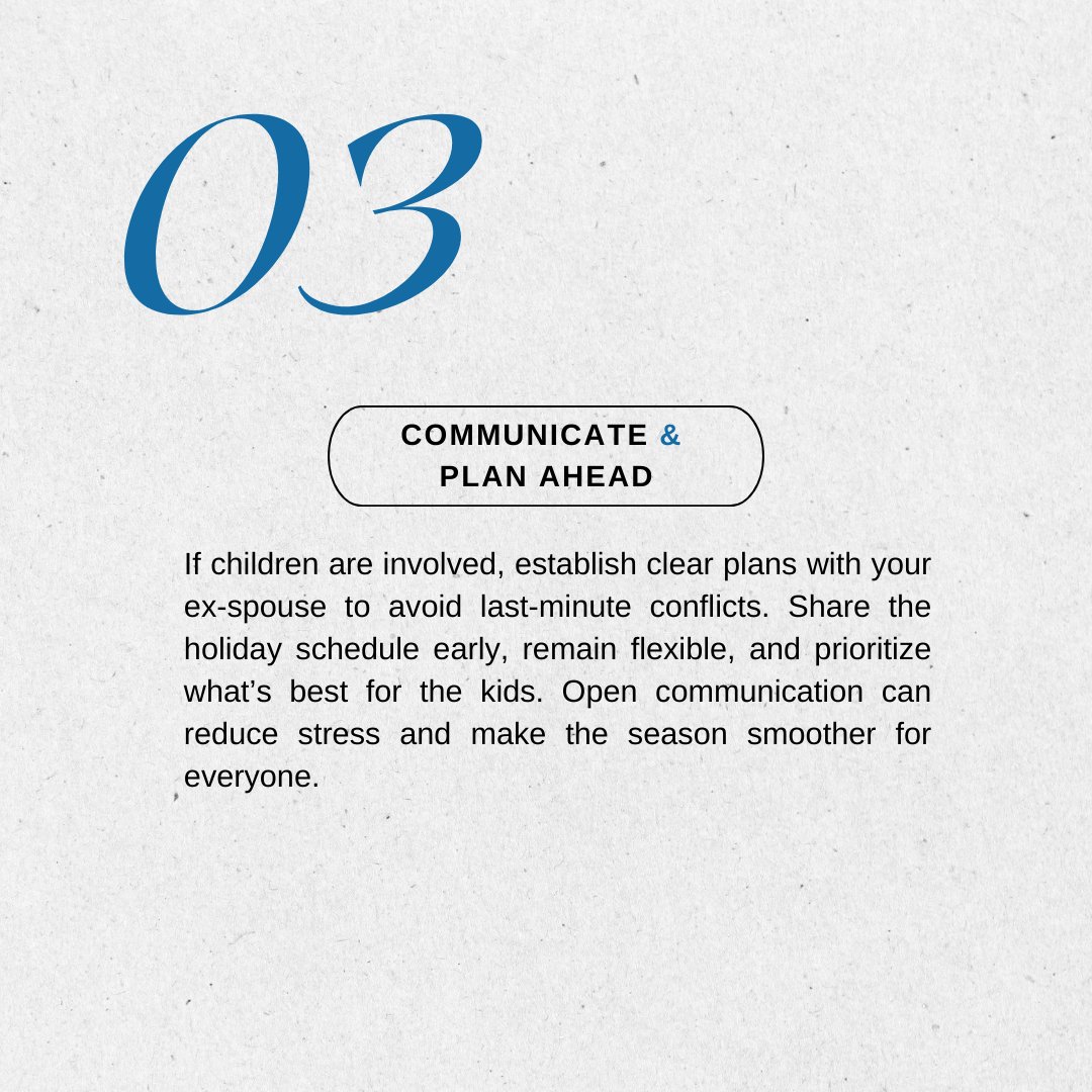 msdivorce's tweet image. These steps can help you navigate the holidays with a sense of peace and intention during this challenging time. #NavigatingDivorce #CopingWithChange #SelfCareMatters #ThrivingThroughTransitions #HolidayHealing #CoParentingTips #DivorceAndHolidays