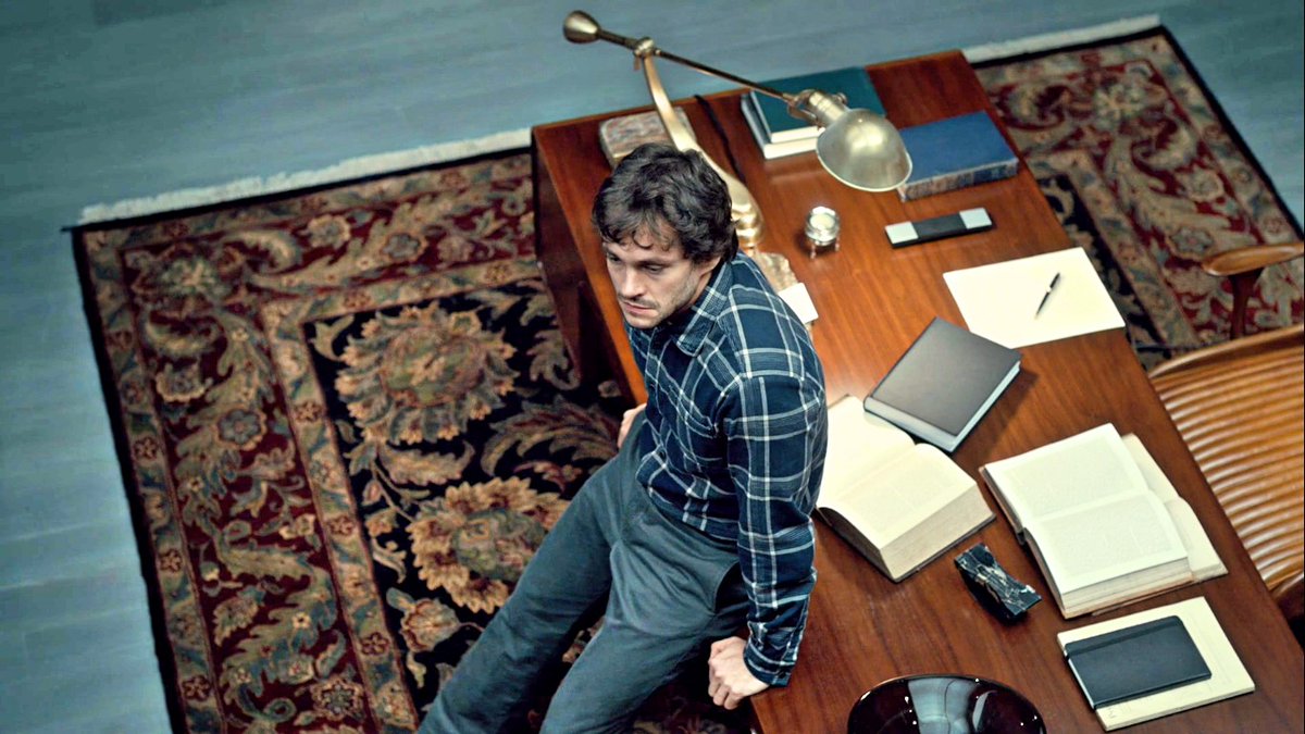 noforts's tweet photo. Hannibal's desk (feat. Will Graham) https://t.co/UBOnhMLT3o