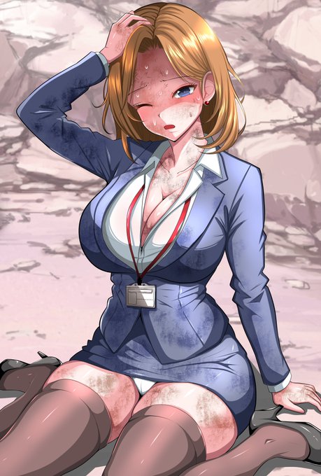 #OLの日 ふぅ～やれやれ(戦った後のOL) 