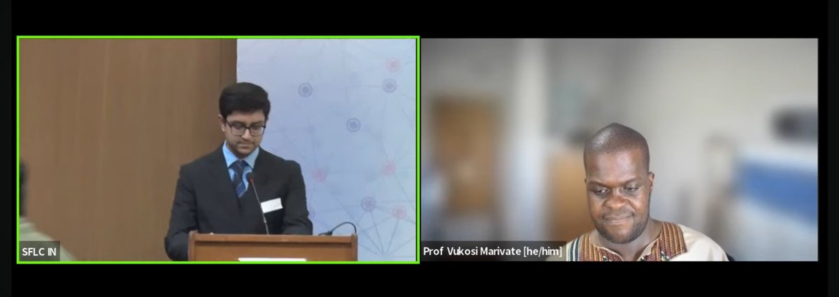 #Live #AIinFocus

Prof. <a href="/vukosi/">Vukosi Marivate 🇿🇦🚀📊</a> on "Building inclusive AI : lessons from Lelapa AI for India."

Prof Vukosi- 
The more we wait to resolve issues, the more costly it becomes to address them. Data is about people. We need to see who it is that benefits and how we can capacitate