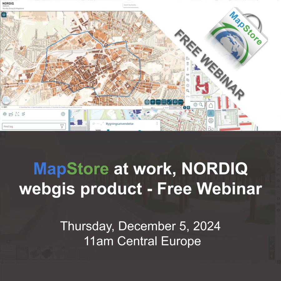 geosolutions_it's tweet image. 🌍 Discover how #Nordiq leveraged #MapStore to revolutionize their #datavisualization and #mapping capabilities!

🚀 Dive into their innovative approach to smarter data sharing and the development of enhanced tools for #smartcities.

📅 Join our #free #webinar to learn more about…
