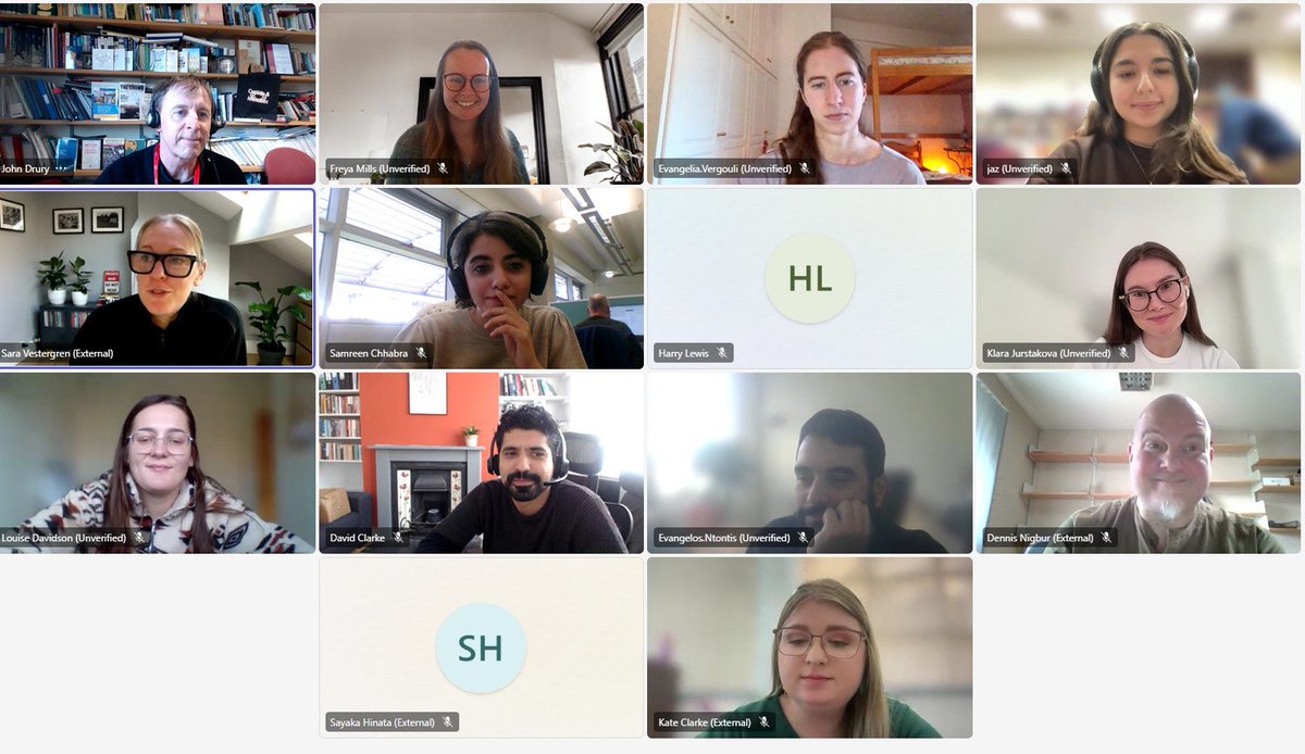 It's the Crowds &amp; Identities monthly seminar/ meeting, expertly convened by <a href="/_freyamills/">Freya Mills</a> , including Evangelia Vergouli's presentation on hard-to-reach residents' access to healthcare.

Published paper can be found here:
journals.sagepub.com/doi/10.1177/13…