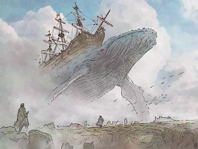 #whales in the sky 