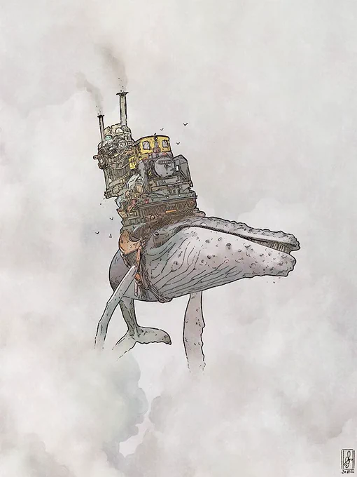 #whales in the sky 