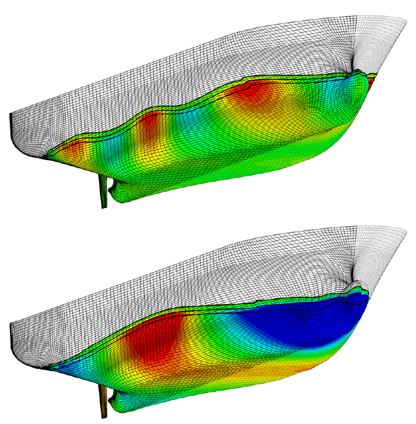 GridPromesh's tweet image. Dive into the dynamics of head waves with our latest computational analysis! The computational analysis unveils the intricate relationship between head waves and vessel behavior. 

#MaritimeEngineering #WaveDynamics