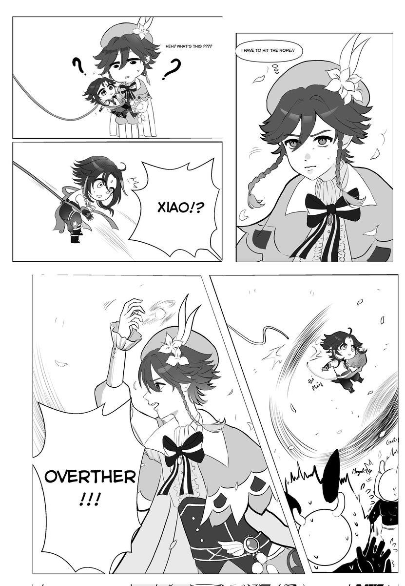 Beeonie2107's tweet photo. read from left to right ---> 
XiaoVen doujinshi (2/4)

#xiaoven #GenshinImpact #doujinshi https://t.co/N6uo4jiahY