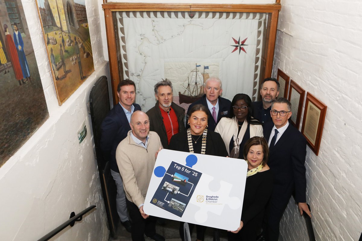 Drogheda and District Chamber has outlined a ‘Top 5 for ‘25’ Action Plan series of issues for this region that it wants to see addressed by a new government during the course of 2025.

Read full press release here
droghedachamber.ie/blog/drogheda-…