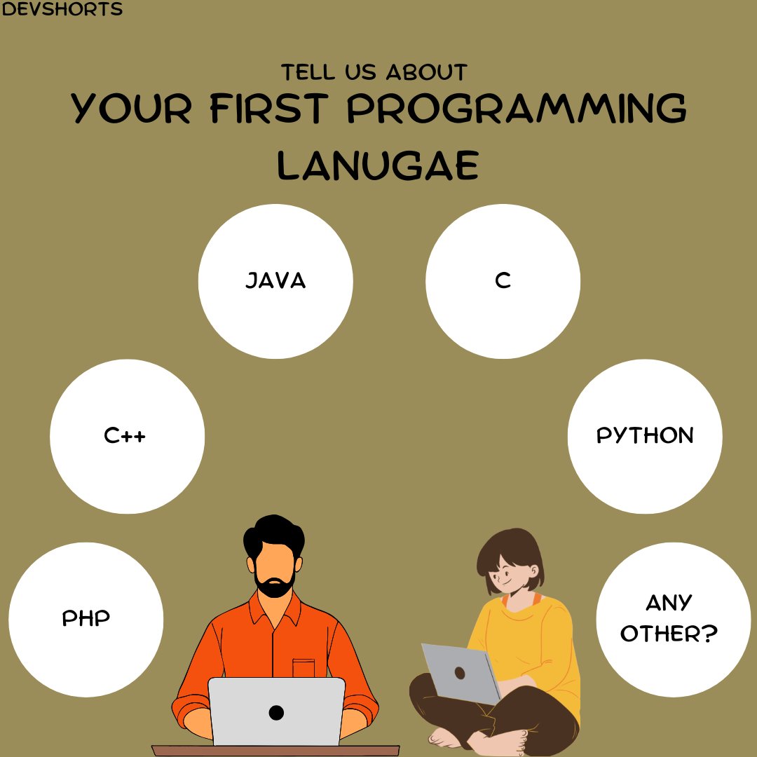 dev_shorts's tweet image. Throwback Time!
What was the very first programming language you learned? 🤔
Was it something classic like C or Java, or maybe something fun like Scratch?
Share your coding beginnings and let’s re live those "Hello, World!" moments!
#FirstProgrammingLanguage