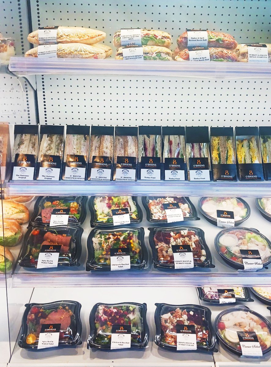 Our Grab &amp; Go fridge packed with delicious meals from our new Signature Christmas range! 🎄