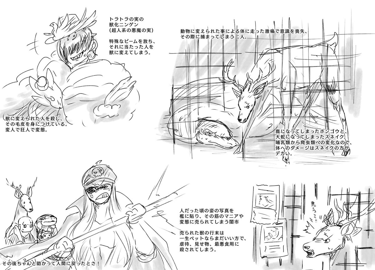 ケモ化描くとTFネタ描きたくなるな()
これは初犯の絵です(再掲) 