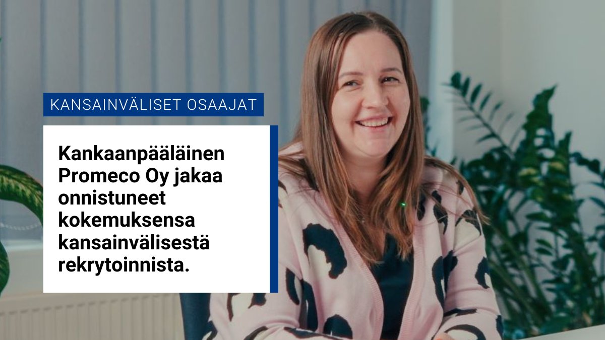 🎬Uudessa videosarjassamme kansainväliset osaajat kertovat työskentelystä Satakunnassa. Työnantajat taas jakavat kokemuksiaan onnistuneista kansainvälisistä rekrytoinneista.

Lue lisää ja katso kaikki tarinat!👇
sttinfo.fi/tiedote/706974…

#WorkinFinland #TalentBoost