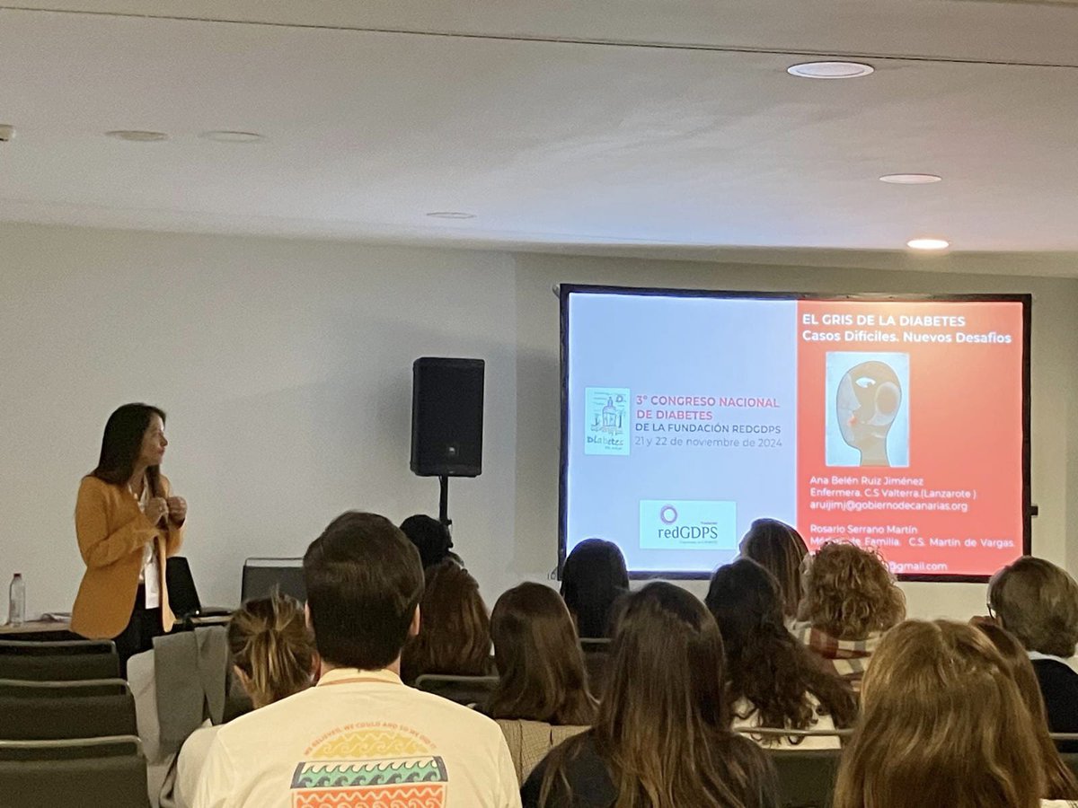 La enfermera de
<a href="/CentrosSalud/">Centros de Salud de Lanzarote</a>
, Ana Belén Ruiz, participó en el 3ºCongreso Nacional de Diabetes organizado por  la Fundación
<a href="/redGDPS/">redGDPS Diabetes</a>
en Sevilla e impartió un taller de casos difíciles en Educación Terapéutica en #diabetes