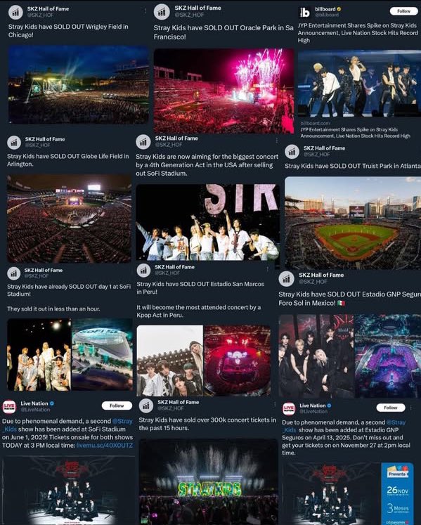 hhyunebunbun's tweet photo. “hindi niyo sold out ph arena” TO HELL WITH PH ARENA 😭 when this is also stray kids!! ph arena lang ba nag mamatter sa inyo when skz could pull a lot of numbers outside ph !! let’s see your faves be in demand as a headliner for festivals and pull numbers like these https://t.co/iHrxA9E8QB