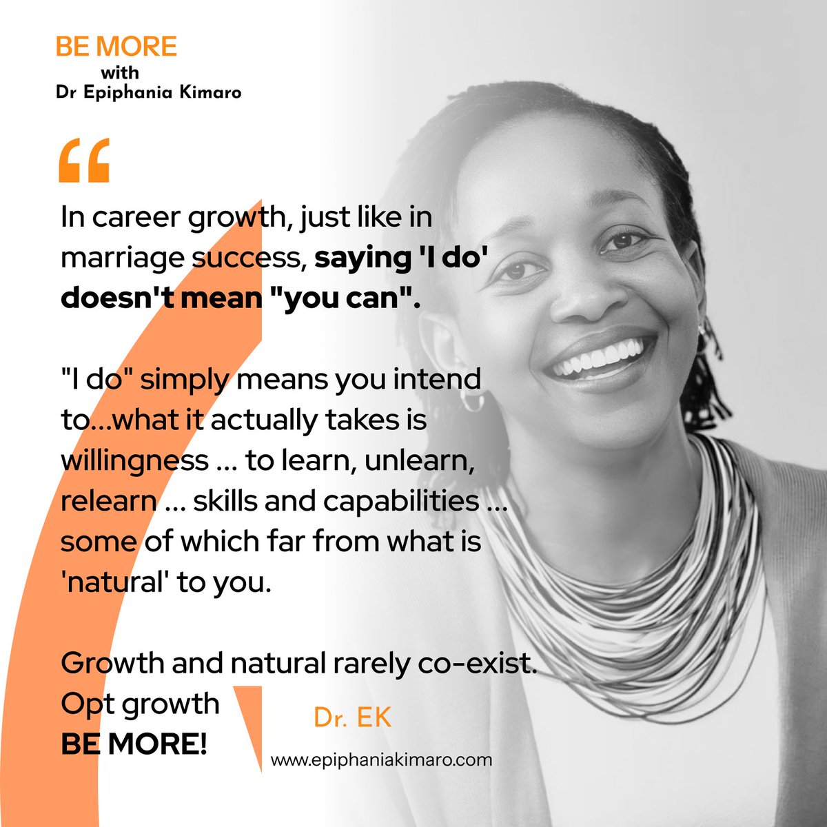 S𝗮𝘆𝗶𝗻𝗴 '𝗜 𝗱𝗼' 𝗱𝗼𝗲𝘀𝗻'𝘁 𝗺𝗲𝗮𝗻 "𝘆𝗼𝘂 𝗰𝗮𝗻".

New week, new ways to #BEMORE 
linkedin.com/posts/kimaroe_…

#earlycareer #coaching