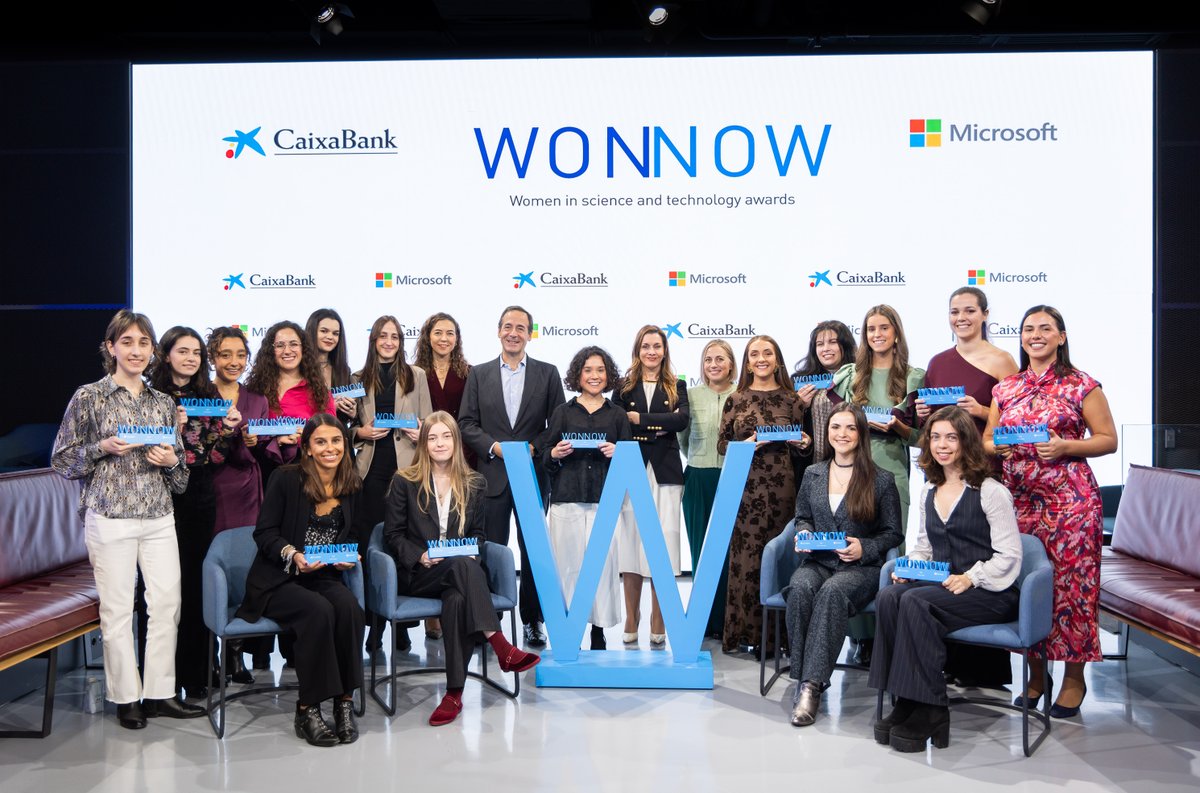 📢 Premios WONNOW 2024: CaixaBank y Microsoft reconocen a las mejores alumnas STEM de España por su excelencia académica, profesional y social 👩‍💻🎓.
ow.ly/MO5X50UeMe4