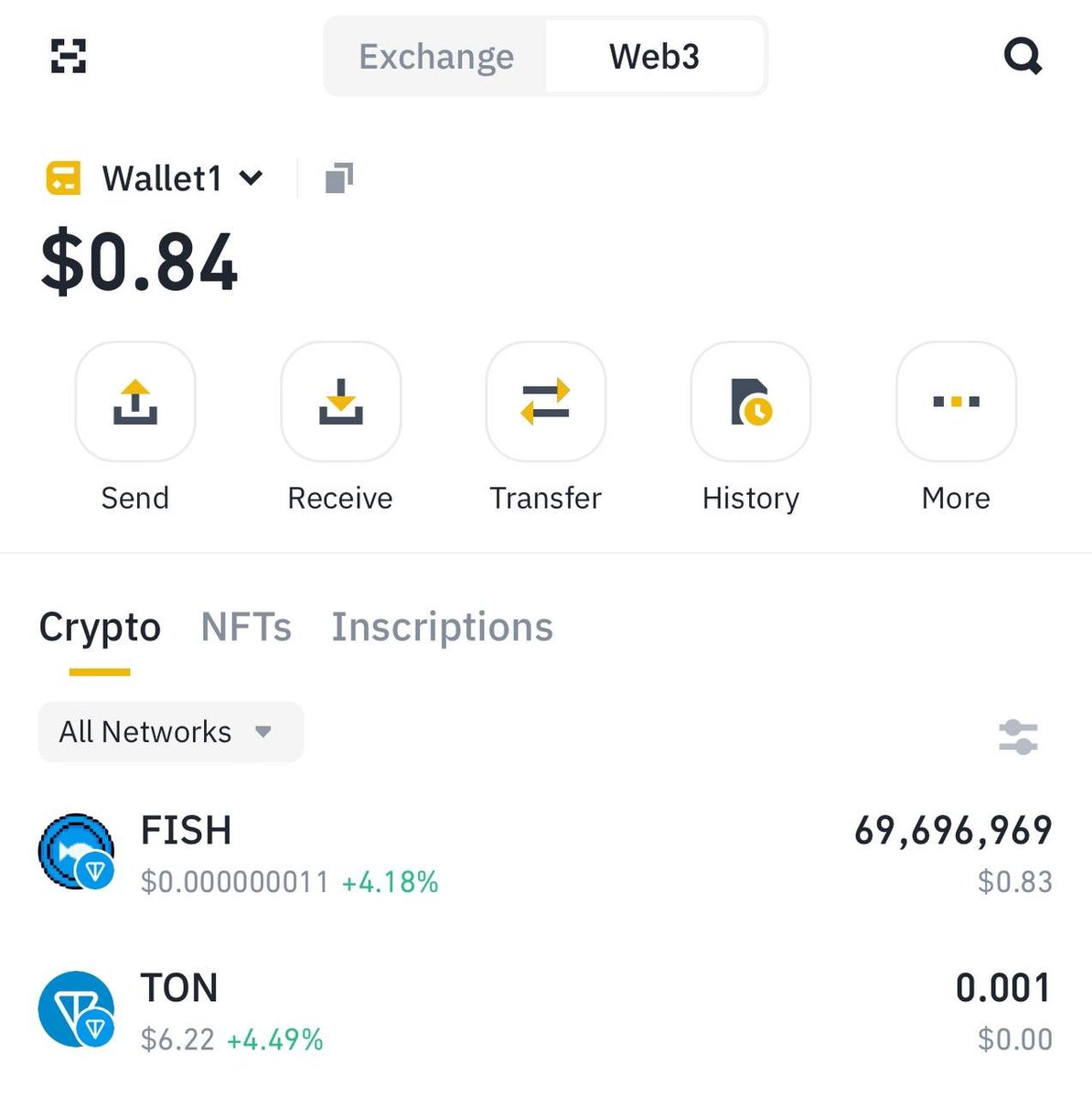 TON $FISH has been listed on <a href="/Web3WithBinance/">Web3WithBinance</a> wallet!

This is the first iconic tokens of the TON ecosystem to be listed on Binance, and we believe it is an important step towards TON FISH being recognized as the iconic meme coin of the TON ecosystem. 

Thank you! <a href="/binance/">Binance</a>