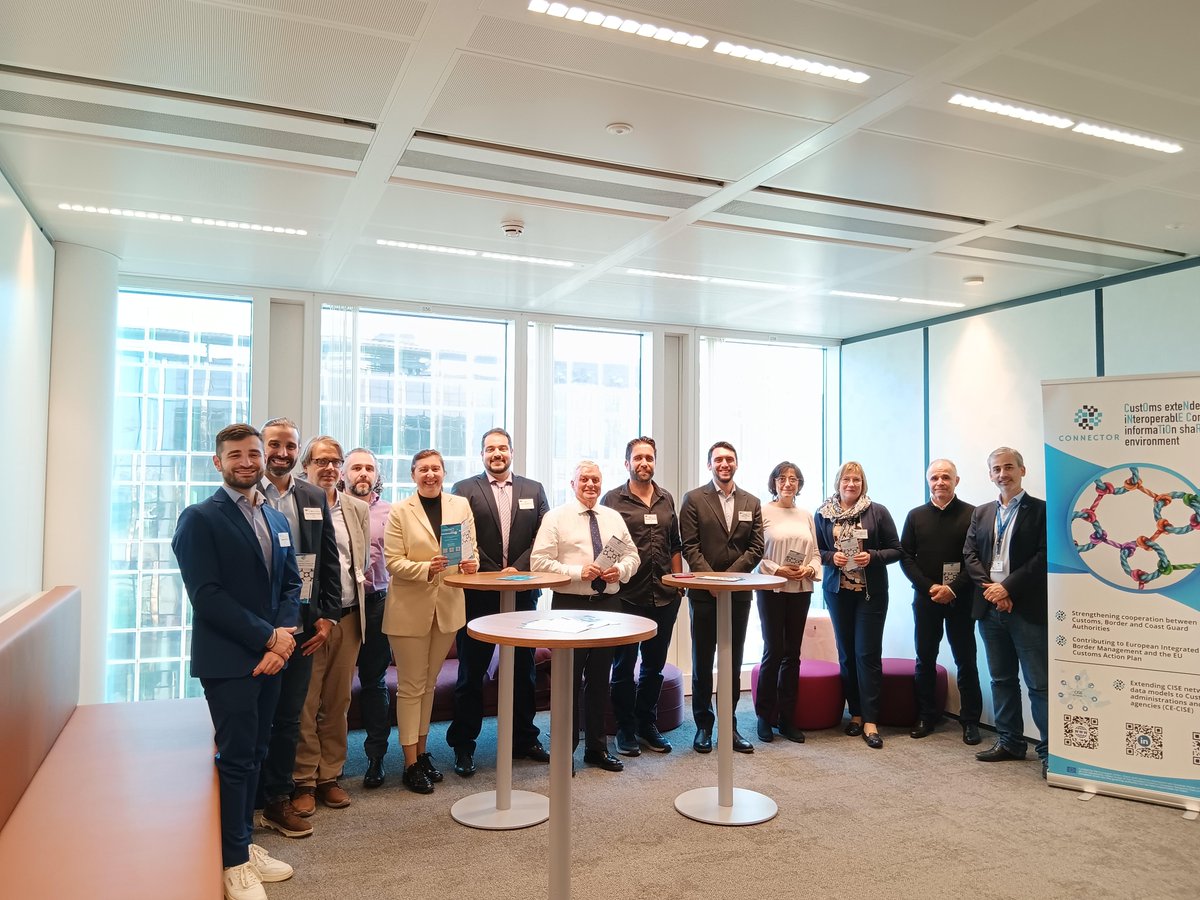 #CONNECTOR_EU_Project team on Oct 24 2024, gathered in Brussels for the mid-term review, showcasing the project's progress. We are excited to work towards developing impactful solutions for the #borders, #customs and #coast_guard. Stay tuned for updates!
📷connector-project.eu