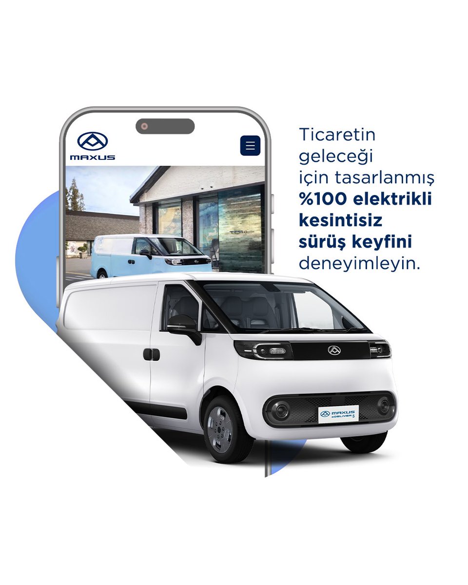 %100 elektrikli MAXUS eDELIVER 5 ile kesintisiz sürüş keyfini yaşayın. ​

​Yüksek performans ve çevre dostu teknolojiye ulaşmak için bio’daki MAXUS eDELIVER 5 sayfasını inceleyebilir, MAXUS yetkili satıcılarını ziyaret edebilirsiniz.​

​#MAXUS #eDELIVER5 #Ticaret