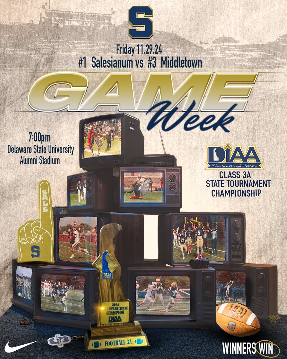 It’s Game Week!!  This is what we’ve been working for all season.  It all comes down to one more!!  

#WinnersWin