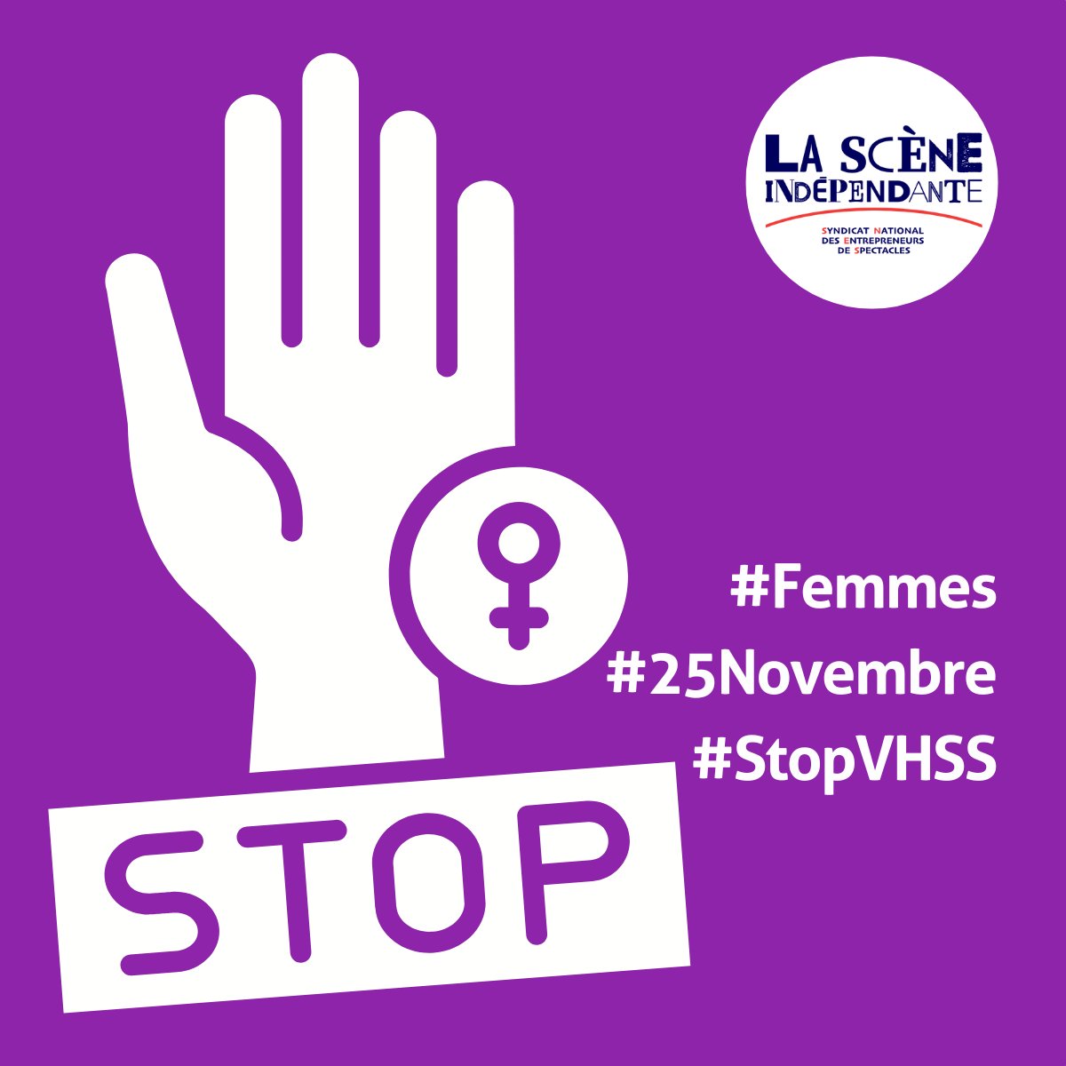 LaSceneIndep's tweet photo. ✊Journée internationale pour l'élimination de la violence à l'égard des #femmes @LaSceneIndep agit contre les #VHSS dans le #spectacle
- Accord-boîte à outils CCNSVP https://t.co/I5TG7Hxy8Z
- Formations Prévention
- Cellule d'écoute https://t.co/BVKyJNCwiE
#25Novembre #StopVHSS https://t.co/0j6wvnUppj