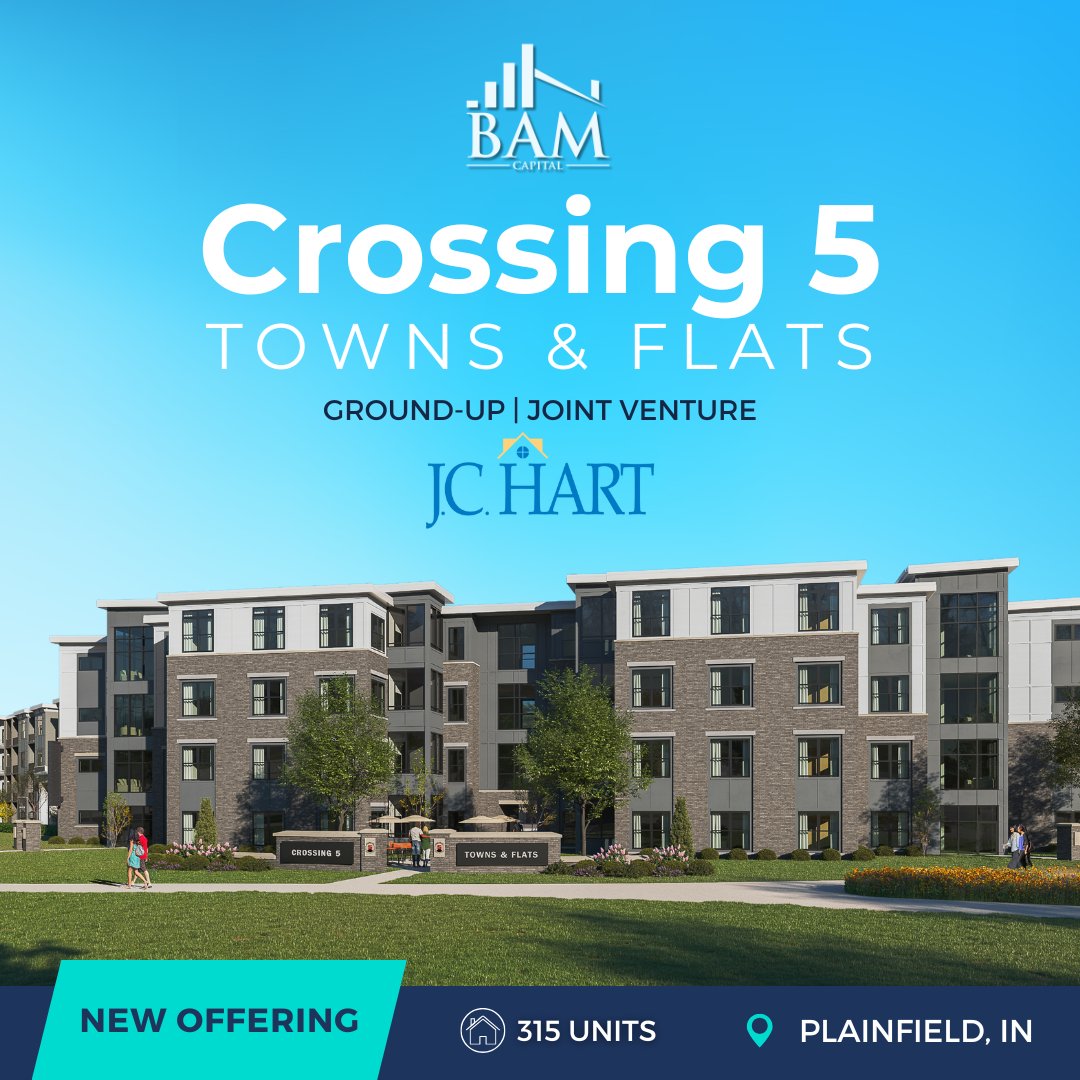 Introducing our latest ground-up development opportunity: Crossing 5 Towns &amp; Flats. This single-asset joint venture with J.C. Hart represents a unique investment opportunity in a rapidly growing market.

Learn more at capital.thebamcompanies.com/crossing-5/ 💥
