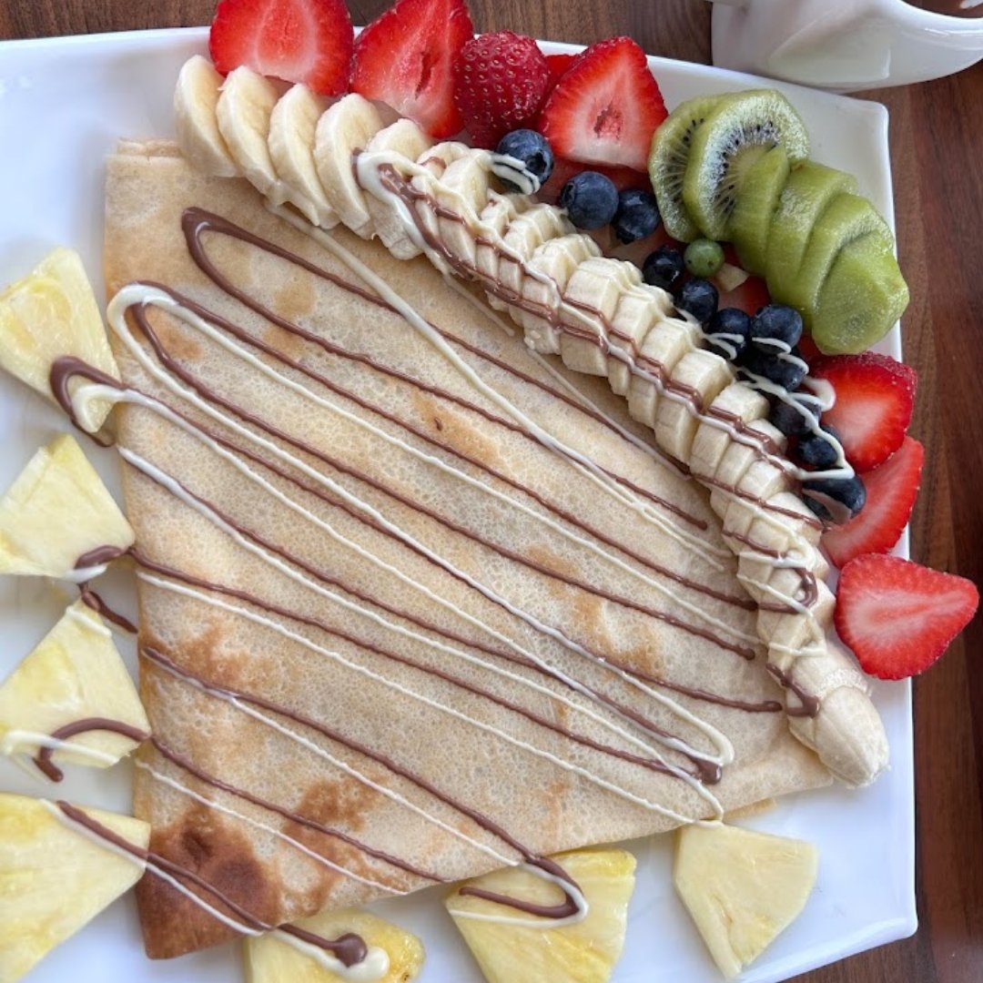 OdooCafe's tweet photo. Sweetness awaits! 🍓🥞 

Our beloved Tutti Frutti Crepe is a must-try at Odoo Café. 

It's pure delight in every bite! 🍫😋 

#OdooCafe #FruitfulIndulgent #OakvilleEats https://t.co/TxkPWqbof7