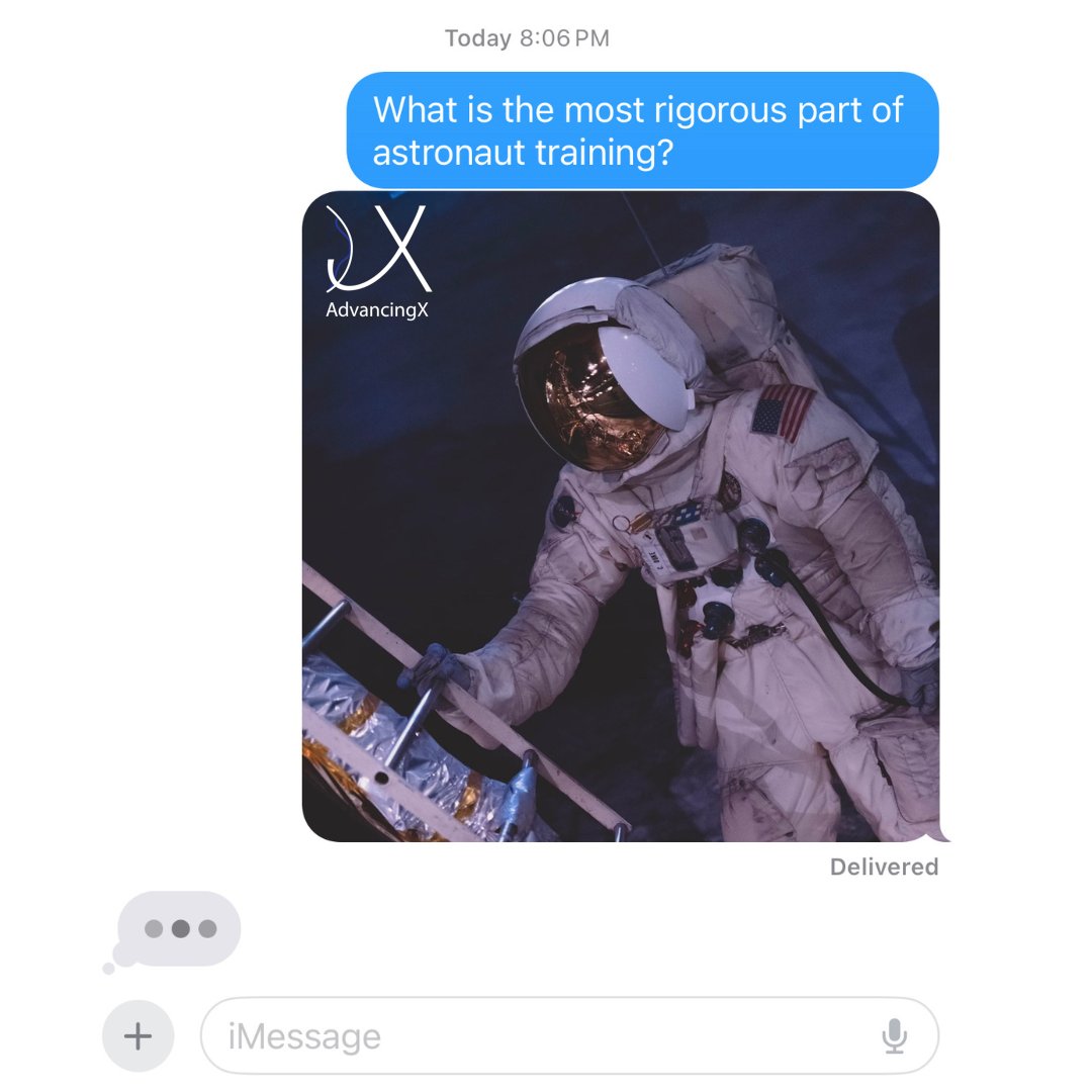 AdvancingX's tweet photo. What does it take to prepare for space? The most rigorous part of astronaut training revealed 👩🏽🚀
#SpaceInnovation #AdvancingX #AstronautTraining #SpaceExploration #SpaceTraining #NASA #Space #AstronautSkills #GlobalTeams #Astronauts #CareerAstronauts #UnderwaterTraining #Skills https://t.co/E31oU399sI